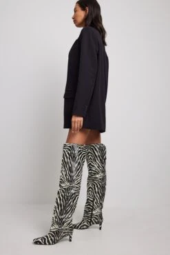 Zebra Overknee Boots -Na-Kd nakd zebra overknee boots 1055 001257 0142 11203