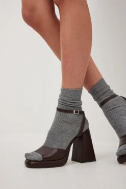 Chubby Plateau Heels -Na-Kd nakdchubby plateau heels 1055 001378 1182 29646