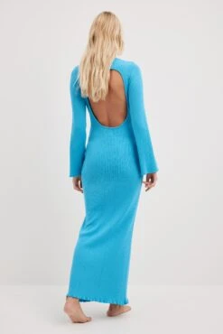 NA-KD Open Back Knitted Maxi Dress -Na-Kd nakdopen back knitted maxi dress 1100 006044 0263 15192