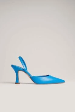 Slim Hourglass Slingback Pumps