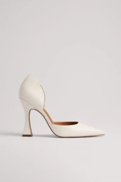 Squared Hourglass Heel Pumps