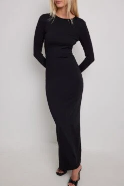 Open Back Strappy Maxi Dress -Na-Kd open back strappy maxi dress 1018 010201 00021758