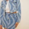 Swirl Detail Denim Jacket -Na-Kd organic swirl detail denim jacket 1655 000051 0003 13856 3