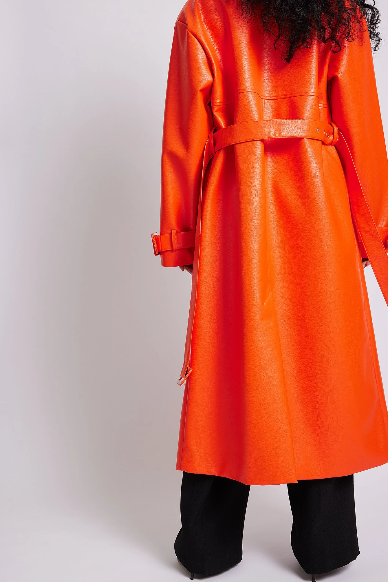 Oversized PU Trench 5 Oversized PU Trench - Image 3