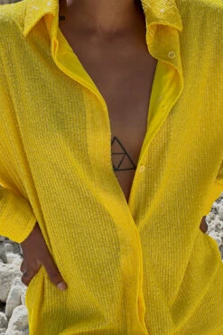 Oversized Sequin Shirt Dress -Na-Kd oversized sequin shirt dress 1017 001565 0024 01