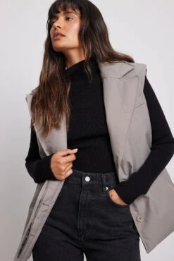 NA-KD Padded Belted Blazer Vest -Na-Kd padded belted blazer vest 1018 009670 011916198