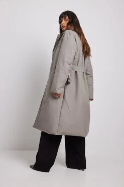 NA-KD Padded Belted Long Blazer -Na-Kd padded belted long blazer 1018 009752 011915786