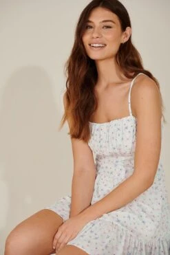 Recycled Frill Detail Mini Dress -Na-Kd pamela recycled frill detail mini dress 1659 000067 9437 05g