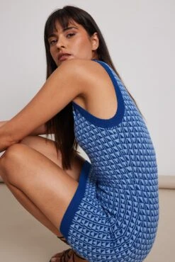 Pattern Detail Mini Dress -Na-Kd pattern detail mini dress 1762 000034 0003 11212 1