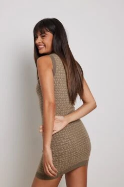 Pattern Detail Mini Dress -Na-Kd pattern detail mini dress 1762 000034 0017 10897