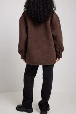 NA-KD Pocket Detailed Teddy Jacket -Na-Kd pocket detailed teddy jacket 1100 006763 00171214