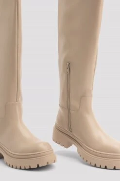 Profile Sole Shaft Boots -Na-Kd profile sole wide shaft boots 1055 001266 3056 6114 01r