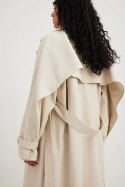 PU Detailed Trenchcoat -Na-Kd pu detailed trenchcoat 1791 000009 0260 22064