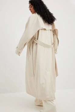 PU Detailed Trenchcoat -Na-Kd pu detailed trenchcoat 1791 000009 0260 22076