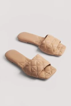 Quilted Slippers -Na-Kd quilted slippers 1055 001428 0005 3625