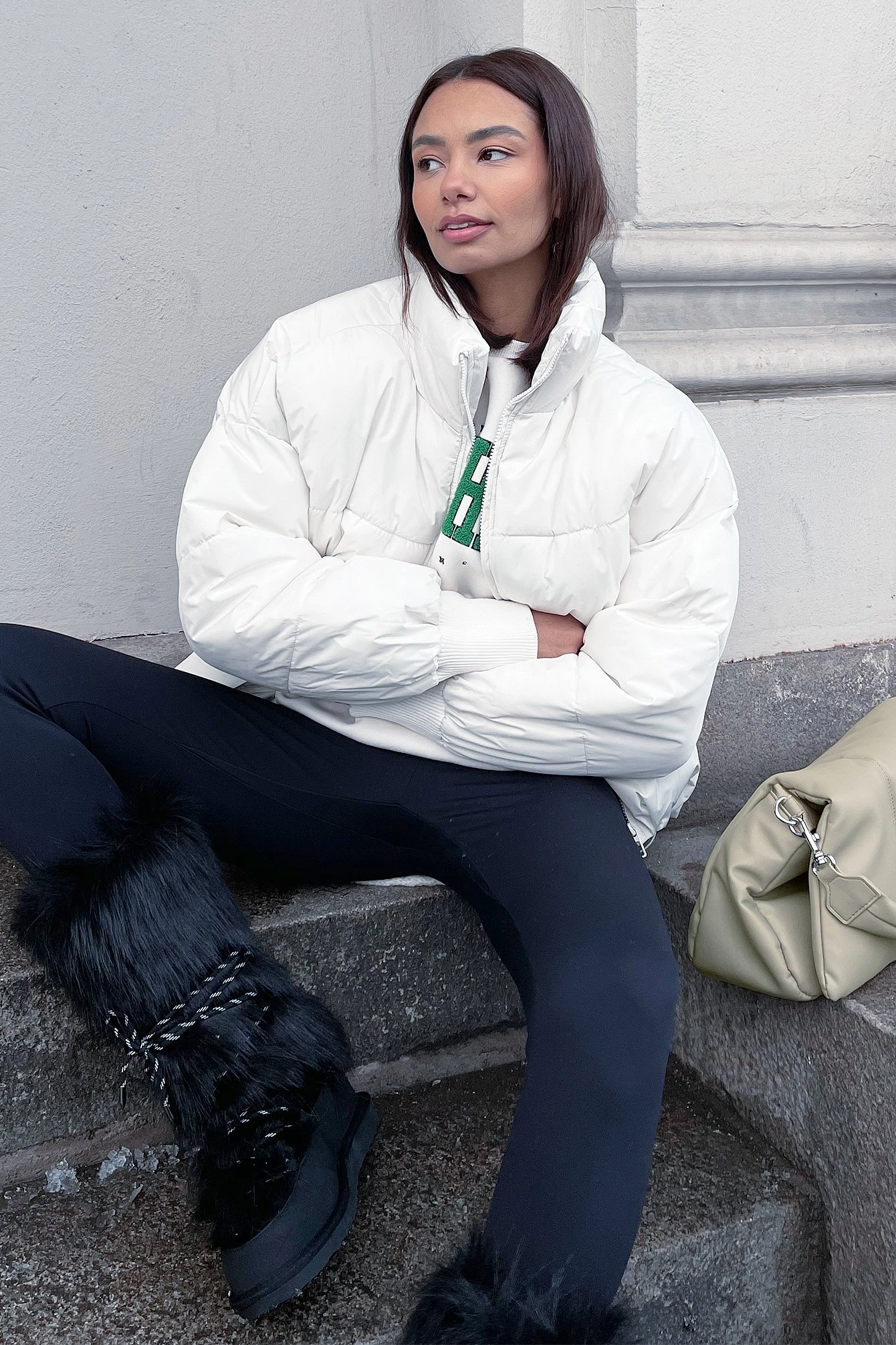 NA-KD Recycled Padded Drawstring Midi Jacket 7 NA-KD Recycled Padded Drawstring Midi Jacket - Image 5