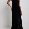 Rhinestone Detail Velvet Dress -Na-Kd rhinestone detail velvet dress 1783 000017 0002 654