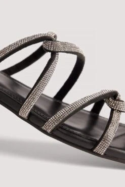 Rhinestone Strappy Flats 20 Rhinestone Strappy Flats -Na-Kd rhinestone strappy flats 1055 001408 0002 0373