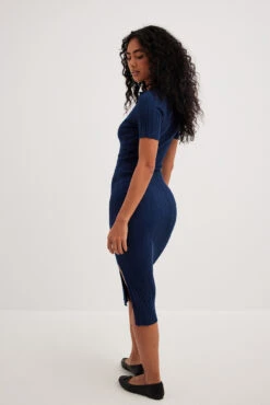 NA-KD Rib Knitted Collar Midi Dress 29 NA-KD Rib Knitted Collar Midi Dress -Na-Kd rib knitted collar midi dress 1100 007092 001826530