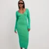 Rib Knitted Midi Dress -Na-Kd rib knitted halterneck midi dress 1018 010193 92509399