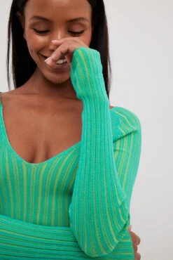 Rib Knitted Midi Dress -Na-Kd rib knitted halterneck midi dress 1018 010193 92509414