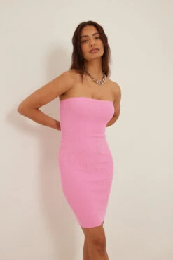 NA-KD Rib Knitted Mini Tube Dress -Na-Kd rib knitted mini tube dress 1100 006173 00150141