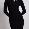 Ribbed Knitted Button Detail Mini Dress -Na-Kd ribbed knitted button detail mini dress 1727 000112 00022163