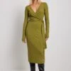 NA-KD Ribbed Wrap Belted Midi Dress 1 NA-KD Ribbed Wrap Belted Midi Dress -Na-Kd ribbed wrap belted midi dress 1100 006915 0052 35162
