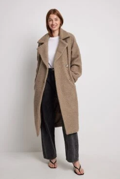 Round Belted Coat -Na-Kd round belted coat 1018 008773 000520420 01c