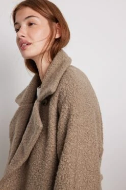 Round Belted Coat -Na-Kd round belted coat 1018 008773 000520455