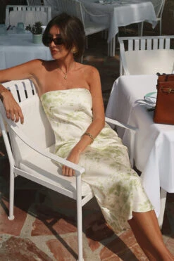 Satin Bandeau Midi Dress -Na-Kd satin bandeau midi dress 1795 000031 9333 2 editorial