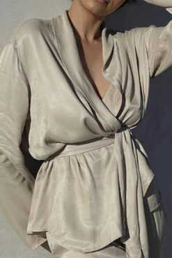 Satin Blazer Pyjamas Top -Na-Kd satin blazer pyjamas top 1013 001153 0668 06e