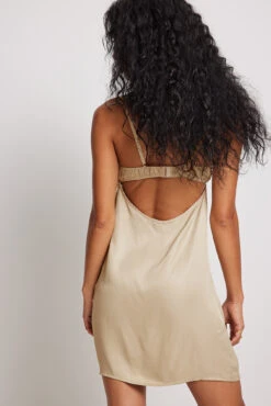Satin Night Cup Dress -Na-Kd satin night cup dress 1013 001151 06686174