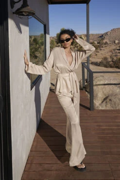 Satin Oversized Pyjamas Pants -Na-Kd satin oversized pyjamas pants 1013 001152 0668 06e