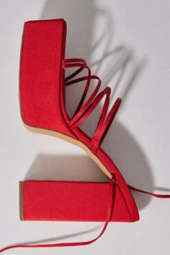 Satin Strappy Plateau Heels -Na-Kd satin strappy plateau heels 1055 001360 0004 2 copy