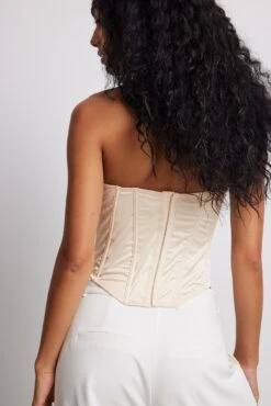 Satin Tailored Corset 24 Satin Tailored Corset -Na-Kd satin tailored corset 1013 001145 066825049