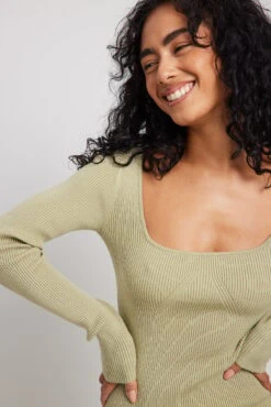 NA-KD Scoop Neck Midi Slit Dress 25 NA-KD Scoop Neck Midi Slit Dress -Na-Kd scoop neck midi slit dress 1100 005871 00521521