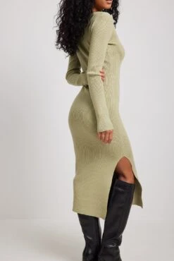 NA-KD Scoop Neck Midi Slit Dress 23 NA-KD Scoop Neck Midi Slit Dress -Na-Kd scoop neck midi slit dress 1100 005871 00521533