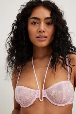 Small Heart Detailed Wire Bra -Na-Kd small heart detailed wire bra 1013 001259 0015 2969