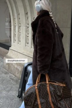 Faux Fur Long Coat