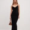 Spaghetti Strap Draped Dress -Na-Kd spaghetti strap draped dress 1018 010507 00020417
