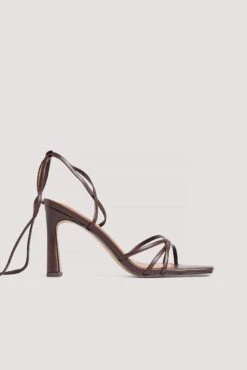 Squared Toe Strappy Heels -Na-Kd square toe strappy heels 1055 001376 00170295
