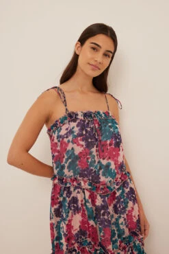 Straps Detail Frills Midi Dress -Na-Kd straps detail frills midi dress 1014 001379 78281964