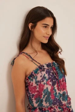 Straps Detail Frills Midi Dress -Na-Kd straps detail frills midi dress 1014 001379 78281977