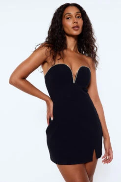 Strass Mini Dress -Na-Kd strass mini dress 1757 000039 00020394