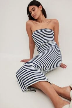 Striped Tube Midi Dress -Na-Kd striped tube midi dress 1044 000291 140722214 1