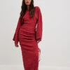 Structured Drawstrings Maxi Dress -Na-Kd structured drawstring maxi dress 1018 009024 08015144