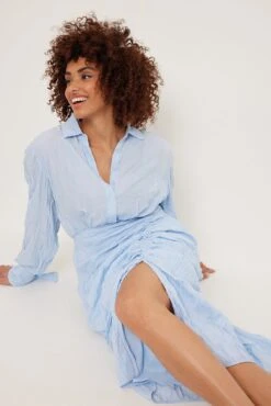 Structured Drawstring Midi Dress -Na-Kd structured drawstring midi dress 1018 009247 000315151