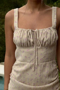 Structured Gathered Sides Mini Dress -Na-Kd structured gathered sides mini dress 1017 001485 0798 07