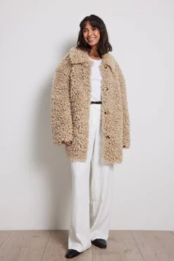 Teddy Overshirt Jacket -Na-Kd teddy overshirt jacket 1018 009567 0005 1 01c